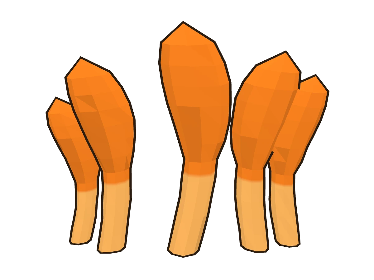 Cordiceps anaranjado (Cordyceps militaris)